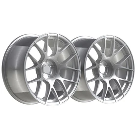 Silver Broad-Curve Ten-Spoke Forged Wheel