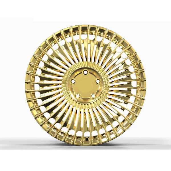 Radial Multi-Spoke Forged Wheel — Straight-on front view