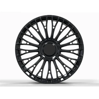 Black Tapered Multi-Spoke Forged Wheel
