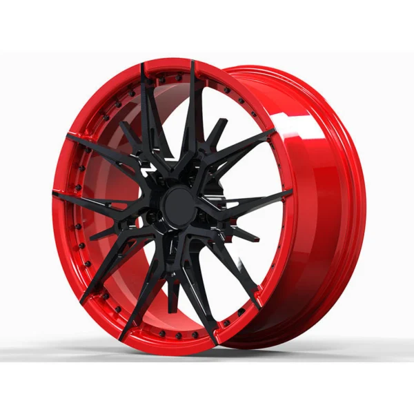Split-Spoke Deep-Lip Forged Wheel — Side view of the deep barrel