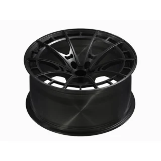 Black Open-Rim Split-Spoke Forged Wheel