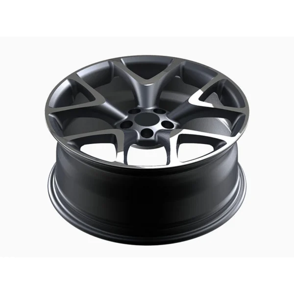 Silver Split-Spoke Forged Wheel — Elevated face and barrel