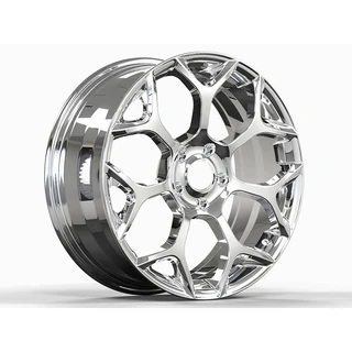Polished Angular Y-Spoke Forged Wheel