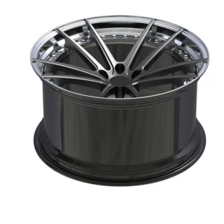 Graphite Fine Y-Spoke Polished-Lip Forged Wheel