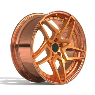 Copper Open Five-Spoke Forged Wheel