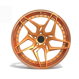 Copper Open Five-Spoke Forged Wheel