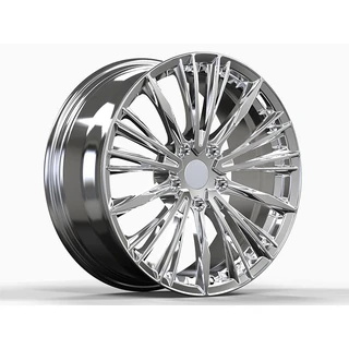 Polished Fan-Spoke Forged Wheel