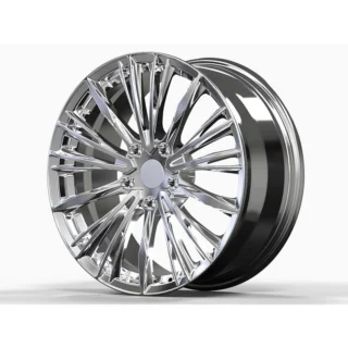 Polished Fan-Spoke Forged Wheel