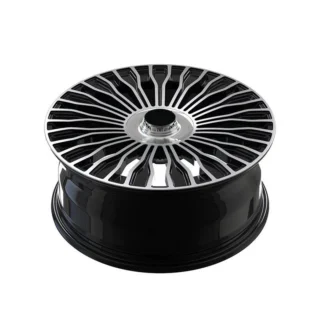Black Silver Radial-Blade Forged Wheel