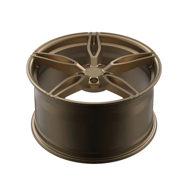 Bronze Slotted Five-Spoke Forged Wheel — Elevated bronze slotted five-spoke design and barrel