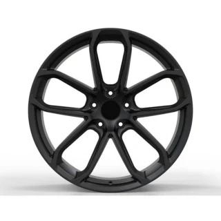 Matte Black Open-Loop Forged Wheel