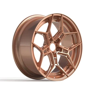 Copper Geometric Y-Spoke Monoblock Wheel