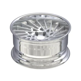 Polished Spiral-Spoke Deep-Lip Forged Wheel