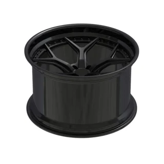 Black Open-Y Deep-Lip Forged Wheel