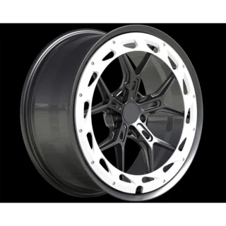 Black Aero-Ring Y-Spoke Forged Wheel