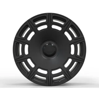Black Double-Window Disc Forged Wheel