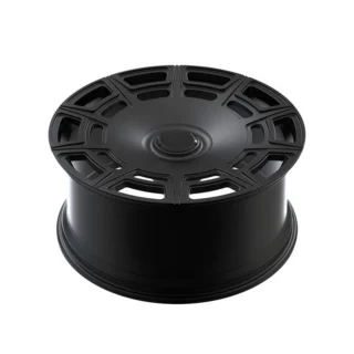 Black Double-Window Disc Forged Wheel