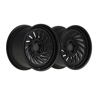 Black Swept-Turbine Forged Wheel