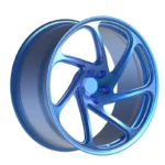 Metallic Blue Five-Spoke Concave Forged Wheel – WV-FG-001