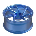 Metallic Blue Five-Spoke Concave Forged Wheel – WV-FG-001