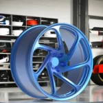 Metallic Blue Five-Spoke Concave Forged Wheel – WV-FG-001