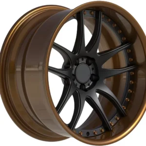 Gold-and-Black Deep-Concave Two-Piece Forged Wheel – WV-FG-002