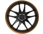 Gold-and-Black Deep-Concave Two-Piece Forged Wheel – WV-FG-002
