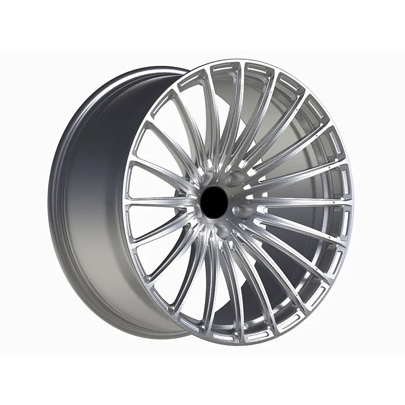 Polished Multi-Spoke Concave Forged Wheel – WV-FG-003 — front three-quarter view
